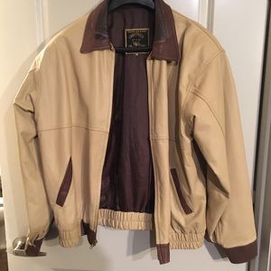 A nice really smooth handmade unique leather jacket in very good condition NICE!